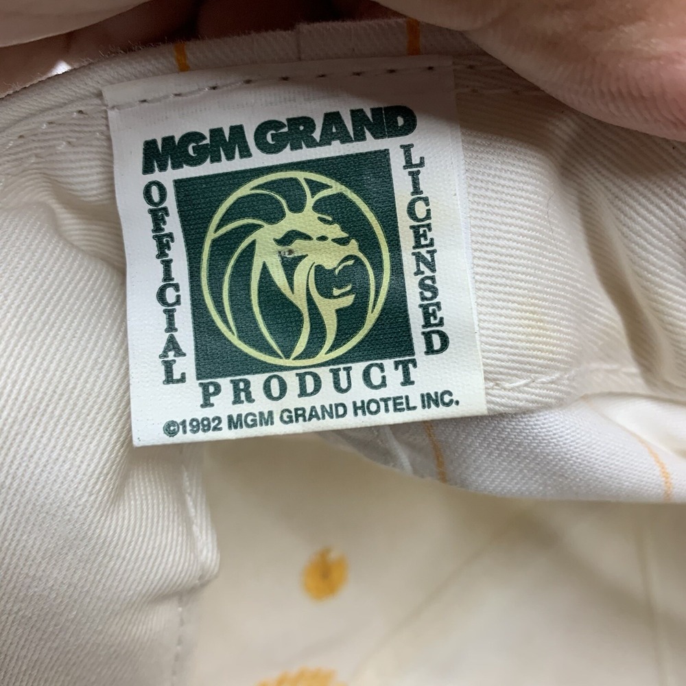 Vintage King Looey MGM Grand Las Vegas Hotel Snapback Cap Hat 1992 Embroidered - Picture 6 of 6